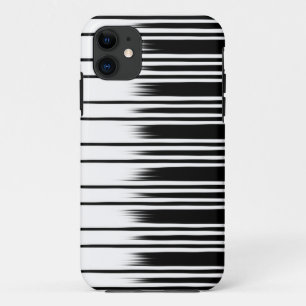 Cool Black en White Striped Pattern Case-Mate iPhone Case