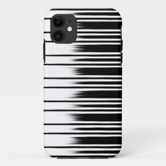 Cool Black en White Striped Pattern Case-Mate iPhone Case (Achterkant)