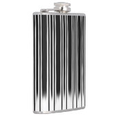 Cool Black en White Striped Pattern Heupfles (Rechts)