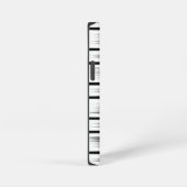 Cool Black en White Striped Pattern iPhone Hoesje (Rechterkant)
