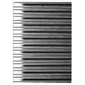 Cool Black en White Striped Pattern Klembord (Achterkant)