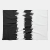 COOL Black en White Stripes Theedoek (Horizontaal)