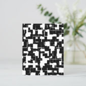 Cool Black en White Trendy Stylish Pattern (Staand voorkant)