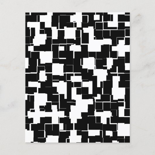 Cool Black en White Trendy Stylish Pattern (Voorkant)