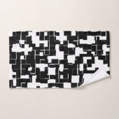 Cool Black en White Trendy Stylish Pattern Bad Handdoek (Handdoek)