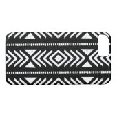 Cool Black en White Tribal Pattern iPhone 7 Hoesje (Achterkant (Horizontaal))