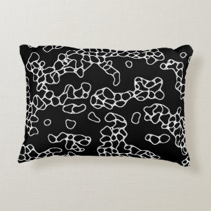 COOL Black en White, uniek Abstract patroon Accent Kussen