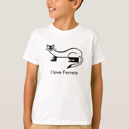 Cool Black-footed FERRET- Conservatie - Natuur - T-shirt (Voorkant)