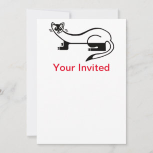 Cool Black-footed FERRET- Natuur -invitatie Kaart