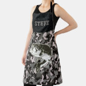 Cool Black Grey Camo Name Bass Vist Mannen Schort (Insitu)