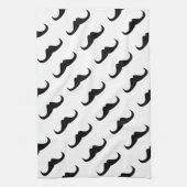 Cool Black Handlebar-mustachpatroon aanpassen Theedoek (Verticaal)