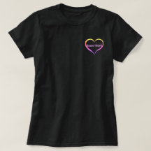 Cool Black Heart Scent Work Pock T-Shirt