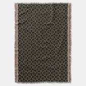 Cool Black Islamic Pattern Custom Throw Blanket Deken (Voorkant Verticaal)