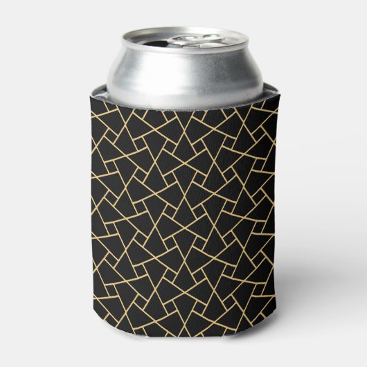 Cool Black Islamic Pattern Koelbox Blikjeskoeler (Blikje Voorkant)