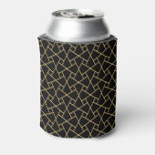 Cool Black Islamic Pattern Koelbox Blikjeskoeler (Blikje Achterkant)