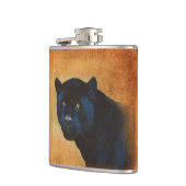 Cool Black Jaguar Panther Wildlife Big Cat Heupfles (Links)