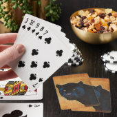 Cool Black Jaguar Panther Wildlife Big Cat Speelkaarten (Insitu)