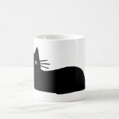 Cool Black Kitty Cat Fun Feline Lover's Cute Koffiemok (Center)