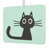 Cool Black Kitty Cat | Kunst voor dieren Luchtverfrisser (Links)