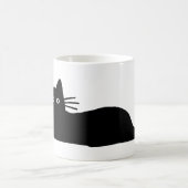 Cool Black Kitty Cat Purrfect Feline Lover's Koffiemok (Center)