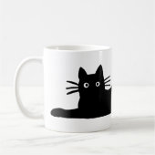 Cool Black Kitty Cat Purrfect Feline Lover's Koffiemok (Links)