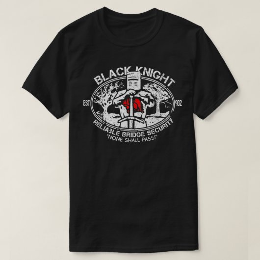Cool Black Knight Bridge-beveiliging T-shirt (Design voorkant)