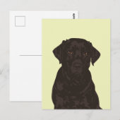 Cool Black Labrador Retriever Dog Briefkaart (Voorkant / Achterkant)