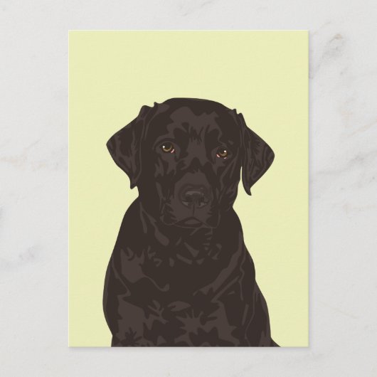 Cool Black Labrador Retriever Dog Briefkaart (Voorkant)