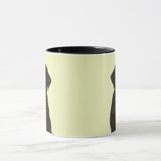 Cool Black Labrador Retriever Dog Stone Mok (Midden)