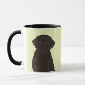Cool Black Labrador Retriever Dog Stone Mok (Links)
