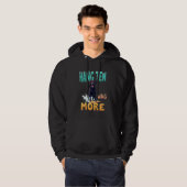 Cool Black Labrador Surfhond Hoodie (Voorkant volledig)