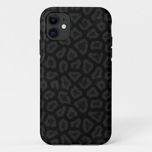 Cool Black Leopard Print iPhone 5 Hoesje (Achterkant)