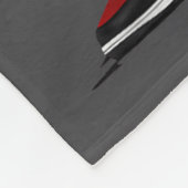 Cool Black Man Santa Claus Christmas African Ameri Fleece Deken (Hoek)