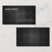Cool Black Metal Steel Personal Individual Visitekaartje (Voorkant / Achterkant)