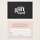 Cool Black Pastel Bold Beauty Witte Strepen Visitekaartje (Voorkant /achterkant)