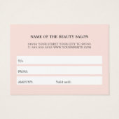 Cool Black Pastel Bold Beauty Witte Strepen Visitekaartje (Achterkant)