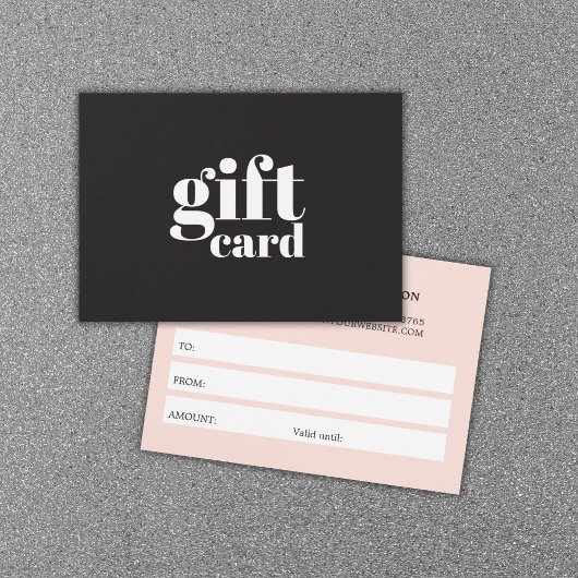 Cool Black Pastel Bold Beauty Witte Strepen Visitekaartje