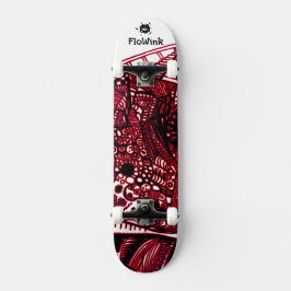 Cool Black Red Persoonlijk Skateboard