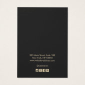 Cool Black Rustic Edgy Earring Display Kaart (Achterkant)