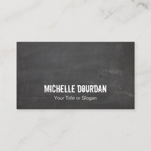 Cool Black Rustic Grunge Visitekaartje (Voorkant)