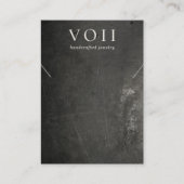 Cool Black Rustisch Ketting Bracelet Display Visitekaartje (Voorkant)