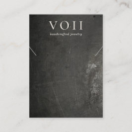 Cool Black Rustisch Ketting Bracelet Display Visitekaartje