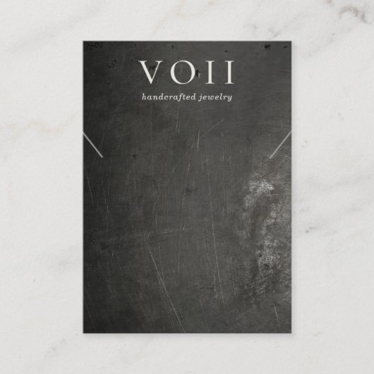 Cool Black Rustisch Ketting Bracelet Display Visitekaartje (Voorkant)