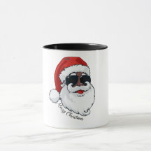 Cool Black Santa Classic Mok