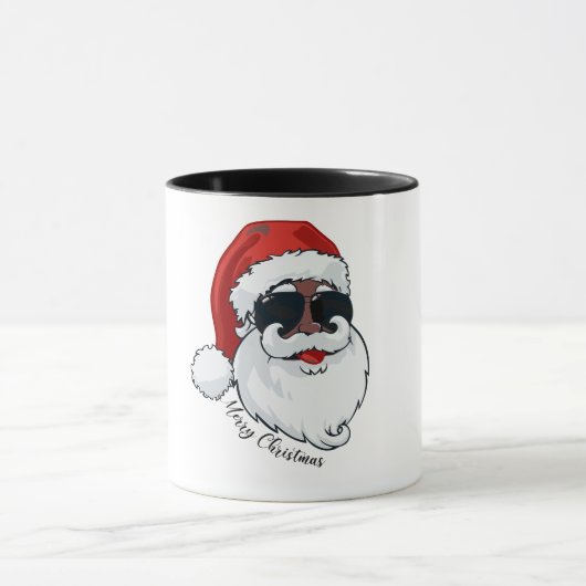 Cool Black Santa Classic Mok (Midden)