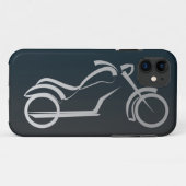 Cool Black Silver Motorcycle Lijst Case-Mate iPhone Case (Achterkant (horizontaal))