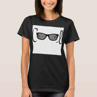 Cool Black Sunglazen Toddler Shirt