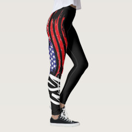 cool black usa american vlag sexy design leggings
