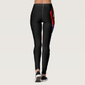 cool black usa american vlag sexy design leggings (Achterkant)