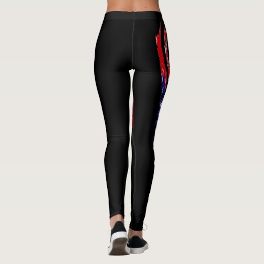 cool black usa american vlag sexy design leggings (Achterkant)